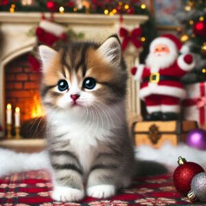 Holidays Munchkin kitten 1